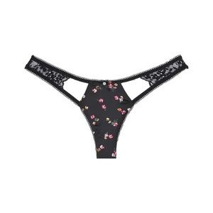 NWT For Love and Lemons Harper Ruffle Thong
